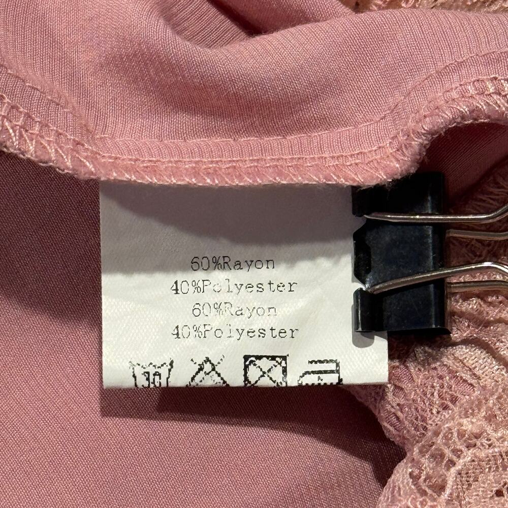 Scarlet Darkness Top Coquette Renaissance Romantic Feminine Regency Pink Large - Picture 5 of 8